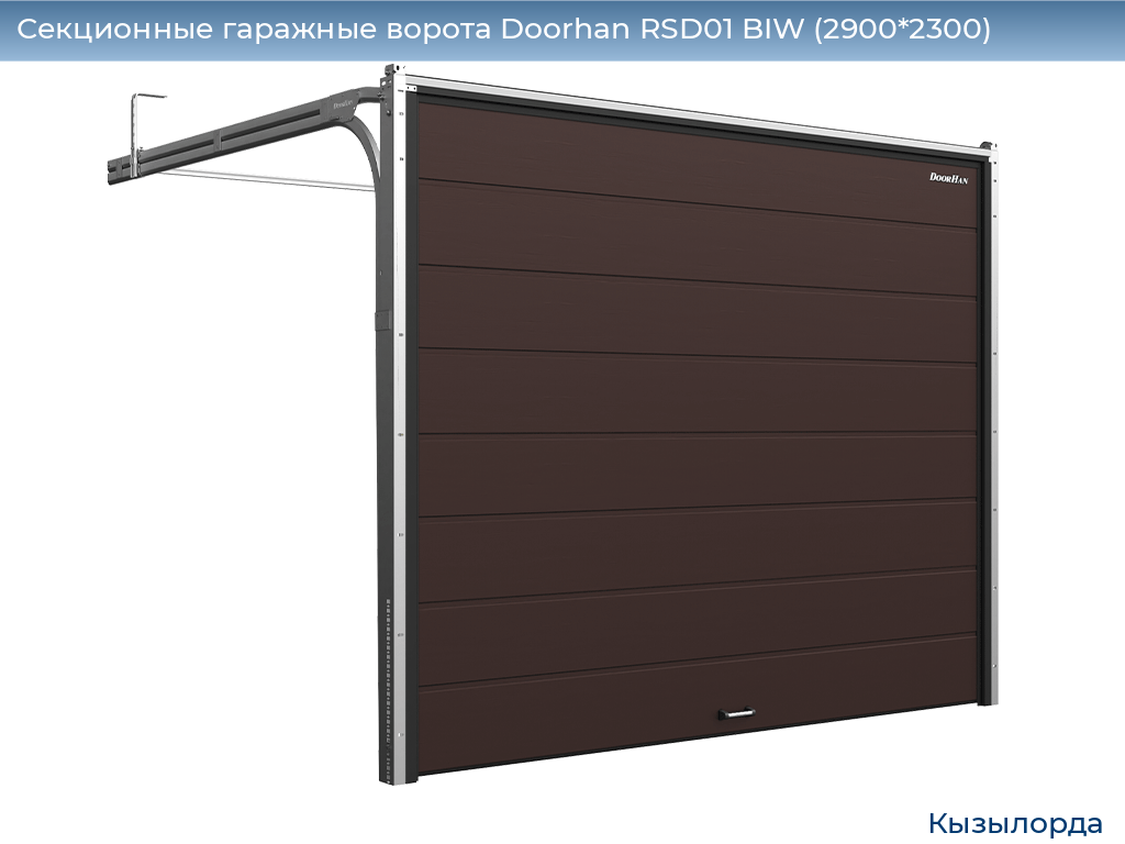 Секционные гаражные ворота Doorhan RSD01 BIW (2900*2300), kyzylorda.doorhan.ru
