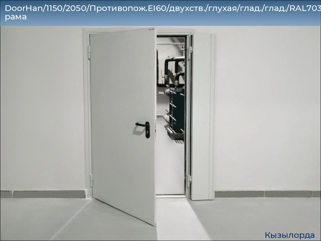 DoorHan/1150/2050/Противопож.EI60/двухств./глухая/глад./глад./RAL7035/лев./угл. рама, kyzylorda.doorhan.ru