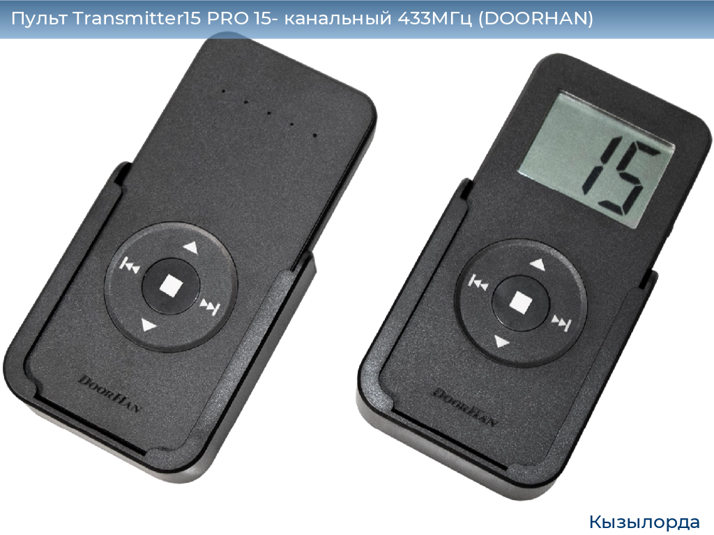 Пульт Transmitter15 PRO 15- канальный 433МГц (DOORHAN), kyzylorda.doorhan.ru