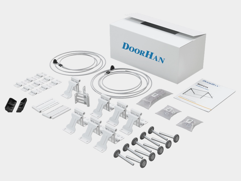 Коробка с комплектацией для монтажа, инструкцией и паспортом на изделие.